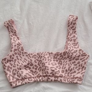 Leopard sports bra